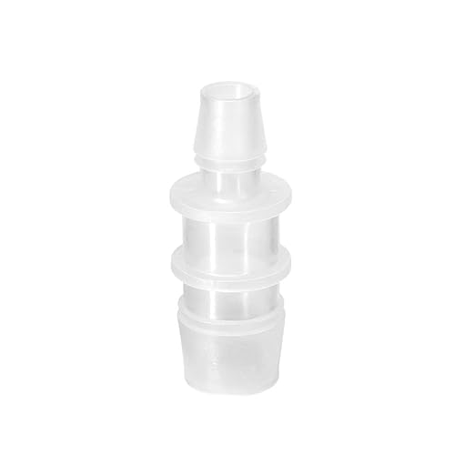 Quickun Plastic Hose Barb Reducer Fitting 3/4" to 1/2" Barbed Reducing Union Adapter Splicer Mender Joint Fitting (Pack of 1)