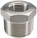 Beduan 304 SS Reducer Hex Bushing 1-1/4 Male to 1 Female NPT Reducing