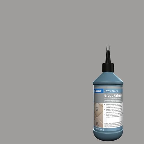 Mapei UltraCare Grout Refresh, Universal Grout Colorant & Sealer, 8 oz Bottle – Easy Grout Restoration & Protection, 5104 Timberwolf