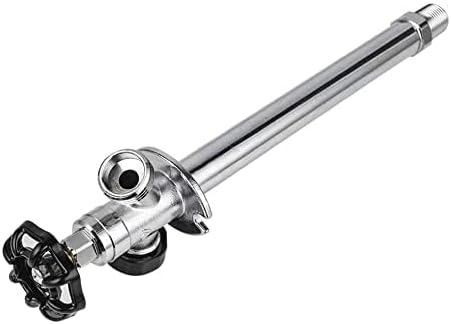 EFIELD 6-inch Length Anti-Siphon Frost Free Sillcock 1/2" MIP X 3/4" Hose Bibb, Chrome Plated,(SILLCOCK020)
