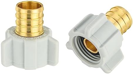 2-PACK EFIELD 3/4" Pex x 1/2"Female NPT Swivel Adapter(PEX1807305-2)
