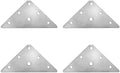 Mending Plates JCBIZ 4pcs Stainless Steel Triangular Flat Corner Braces Straight Brackets