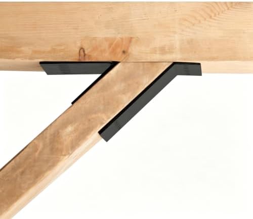 2 Pack Black Skewed Left 45 Degree Angled Joist Hanger for 2x10 Lumber