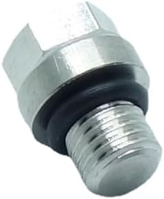 1 Piece M8X1 Bung Plug with Outer Hex Head Pipe Fitting Stainless Steel 304 Solid