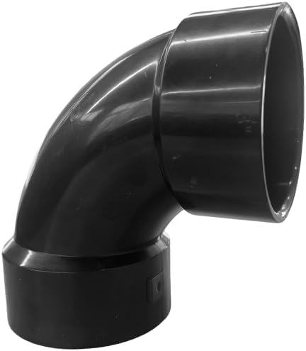 Lesso 1 1/2''90 ELBOW ABS pipe fittings Black, 1.5 Inch