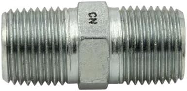 3/8" NPTF Male x 1/4" NPTF Male Hex Nipple Fitting Joiner/Adapter Union for Pipe Thread | 5404-06-04