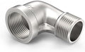 ChillWaves 304 Stainless Steel Pipe Fitting, 90 Degree Elbow 1-1/2" NPT Male x 1-1/2" NPT Female Thread Adapter(1-PACK)