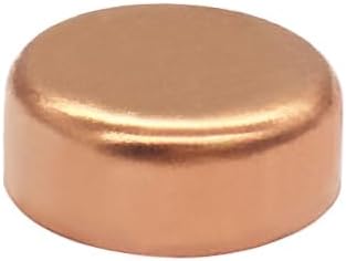 Joywayus 5PCS Plumbing 1" Solder Copper Pipe End Cap, Pressure Sweat Plug Socket Pipe Fitting Solder Connection