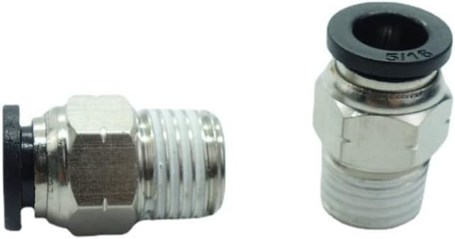 CDQBWQDJT 10 Pcs Pneumation Fitting 5/16" Tube OD Push To Connect X 1/4 NPT Pipe Male Connector