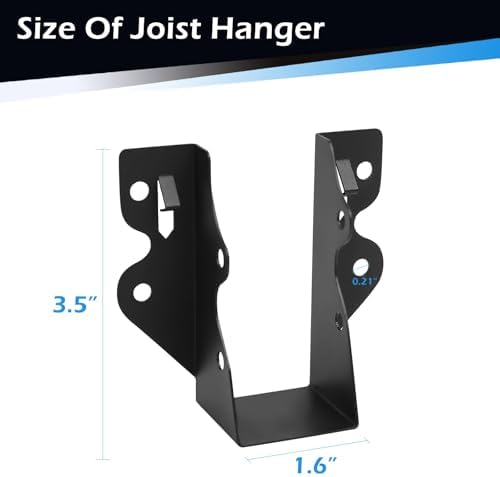 48 Pcs 2"x 4" Joist Hanger|Q235B Carbon Steel