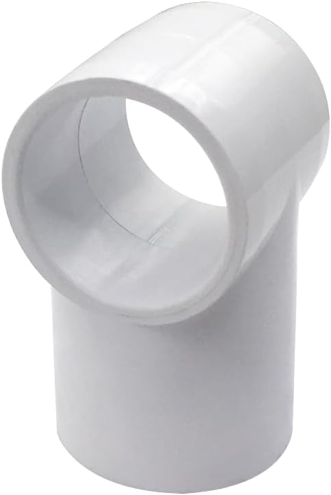 3/4“ Slip Tee PVC Fitting, Furniture Grade PVC DIY Connector for Building Furniture Greenhouse Shed Pipe Fittings Tent Connection (Pack of 8)