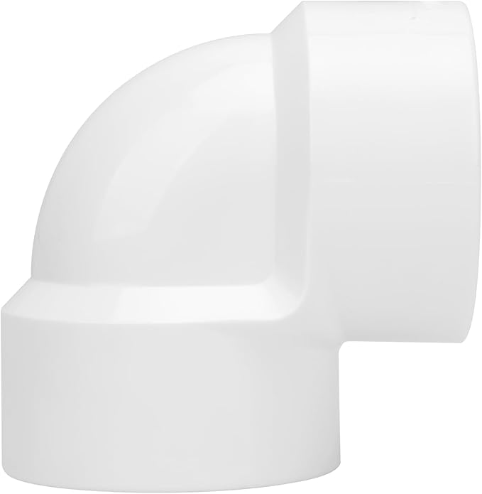 8Pack 1" Double Female Thread 90 Degree PVC Elbow Pipe Fitting Connector SCH40 1IN F to F Threaded 90 Degree Elbow PVC Corner Adapter Pipe Fitting for Home Sewer Plumbing Water Line