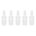 Quickun Plastic Hose Barb Reducer Fitting 1/2" to 1/4" Barbed Reducing Union Adapter Splicer Mender Joint Fitting (Pack of 5)