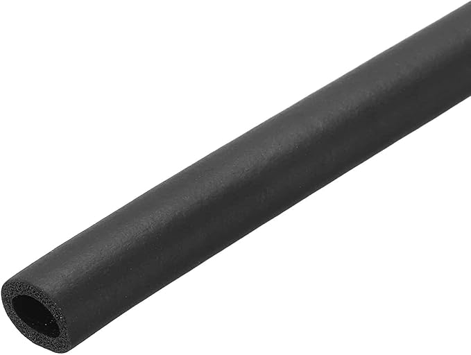 1/4" ID Pipe Insulation Foam Tube, EPDM Pipe Cover 2/5" OD Wrap Roll Bar Tubing 4.9FT Long - Insulation Freeze Heat Preservation for Guitar Stand/AC Units/Exercise Machine