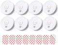 SITERLINK Smoke Detectors Replaceable Battery,GS509A-2NCDR 8pack