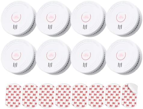 SITERLINK Smoke Detectors Replaceable Battery,GS509A-2NCDR 8pack