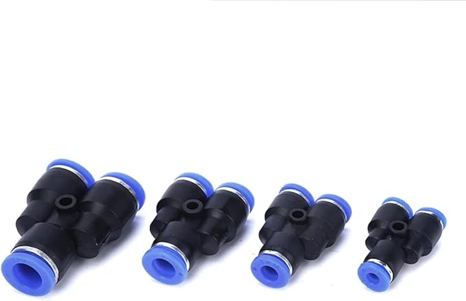 1/2" OD Push to Connect Y Spliter 3 Way Wye Quick Push Lock Adapters (Pack of 10)