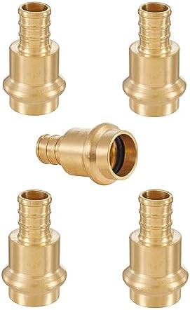 5Pcs EFIELD 1/2"Copper Press x 1/2"PEX Coupling Adapter(PEX1807344-5)