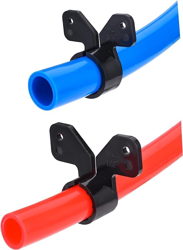 TenKe 100 Pack Butterfly Style Suspension Clamp for 1/2 inch PEX Pipe, CPVC, Copper Tubing Support (100PCS 1/2")