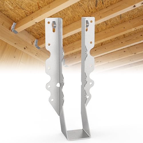 20 pcs 2x10 Joist Hanger,LU210 18 Gauge Galvanizing Face Mount Joist Hangers for Wood,Hurricane Tie for Rafter Fits Truss Connectors,Rafter Hangers 2x10 Great for Floor Deck and Ceiling Joists