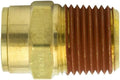 3/8" Push-in Air Brake x 1/4" NPTF Male Brass D.O.T Fitting | 31868-06-04