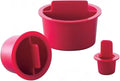 MOCAP Red Center Pull Tapered Plug - OD 0.471-0.547"(12-13.9mm), Flange OD 0.690"(17.5mm), Length 0.440"(11.2mm) - Replacement End Plug- Tapered Plug Cap for Holes, Pipe, Fittings & More (Pack of 900)