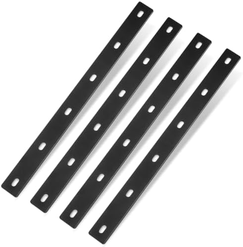 Zonon 4 Pack 20 Inch Heavy Duty Steel Mending Plates, Straight Braces