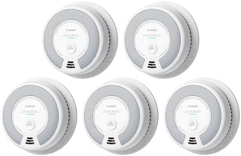X-Sense Smoke & Carbon Monoxide Alarm, SC06, 5-Pack