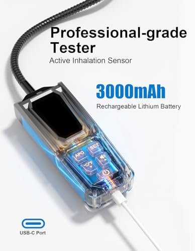 Freon Leak Detector, HVAC Freon Leak Detector, Automotive AC Leak Detection Kit, Sensitive AC Leak Detector HVAC for R12 R22 R134a R1234 R1234yf R600a R410a CFCs HCFCs HFCs HFOs HCs