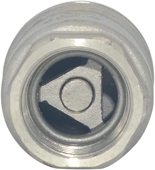 NPT Female WOG1000 Check Valve,Vertical Check Valve,NPT Spring Loaded in-line Low Cracking Pressure,Stainless Steel SS316 CF8M (3/4")