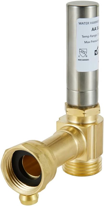 (Pack of 4) EFIELD S-241 Angle Stainless Steel Water Hammer Arrestors, 3/4 Inch Swivel FHT x 3/4 Inch MHT,(HAMMER034-4PCS)