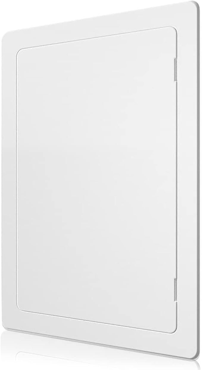 Access Panel for Drywall - 12 x 16 inch - Wall Hole Cover - Access Door - Plumbing Access Panel for Drywall - Heavy Durable Plastic White