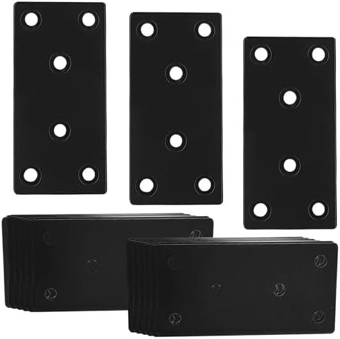 50PCS Flat Straight Brace Brackets, 3.15" Stainless Steel Joining Brackets