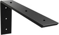 WINKER Countertop Support Bracket 1 Pack Heavy Duty 3/8" Thick Hidden L Shelf Bracket 10" x 6" x 2.5" Metal Corbels for Quartz/Granite/Wood/Concrete/Laminate Countertops, Black