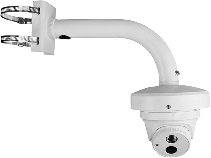 Dome Camera Universal Heavy-Duty Outdoor Security Camera Pole Mount Bracket Universal Security Camera CCTV Security Camera Mount Bracket (1 Pack)(30mm-200mm)