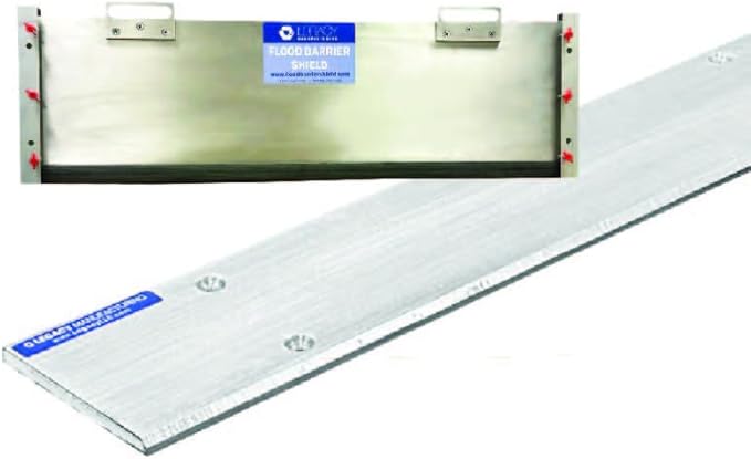 2 in 1 Bundle - Inside Mount Door Flood Barrier Shield (5027MA) + Door Flood Barrier Threshold (319MA), Size: (10'' x 36'')