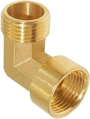 Joywayus 2 Pack Brass 3/4" NPT Male to Female Elbow Pipe Fittings