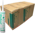 Clear BioSeal 100% Silicone Sealant Caulk Kitchen and Bath Grade, Waterproof and No Odor No Color Change 10.1 Ounce Cartridge, 50 Clear Tubes Set / 2 Boxes