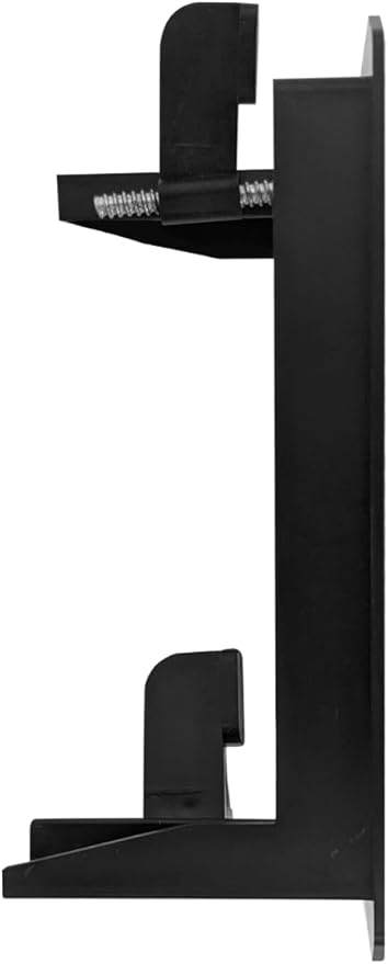 1 Gang Low Voltage Mounting Bracket for Passing Though Telephone Wires, Network Cables, HDMI, Coaxial, Speaker Cables, TVCable, Pack of 12, Black, 24 Screws and Cutting Template Included
