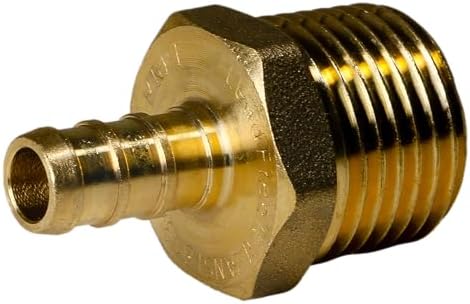 XFITTING 3/8 inch Pex x 1/2 inch Male NPT Adapter, 24-4-8=2X, 2 Pieces