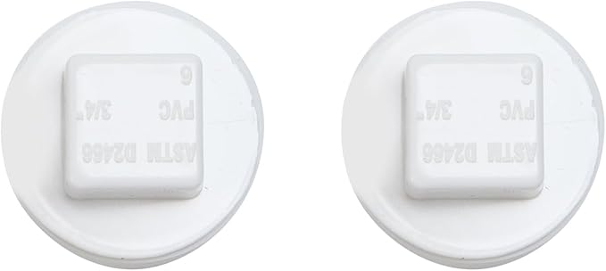 40-Pack White 3/4" NPT PVC Male Threaded Pipe End Cap Adaptor Cleanout Plug Fittings for Irrigation Plumbing System