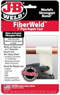 FiberWeld Pipe Repair Cast 2x48 Inch – High Strength Adhesive Fiberglass Wrap – White