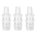 Quickun Plastic Hose Barb Reducer Fitting 3/4" to 1/2" Barbed Reducing Union Adapter Splicer Mender Joint Fitting (Pack of 3)