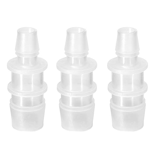Quickun Plastic Hose Barb Reducer Fitting 3/4" to 1/2" Barbed Reducing Union Adapter Splicer Mender Joint Fitting (Pack of 3)