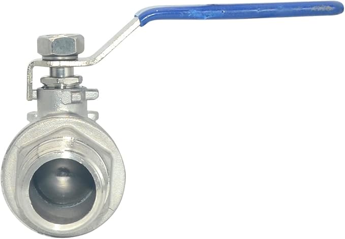 VARMHUS Full Port Ball Valve S304 Stainless Steel 304 Heavy Duty for Water, Oil, and Gas,1000WOG (1")
