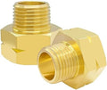 Hooshing 2PCS Brass Pipe Fitting 3/4" NPT Male to 1" NPT Female Reducer