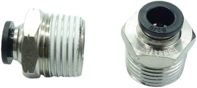 CDQBWQDJT 5 Pcs Pneumation Fitting 5/16" Tube OD Push To Connect X 1/2 NPT Pipe Male Connector