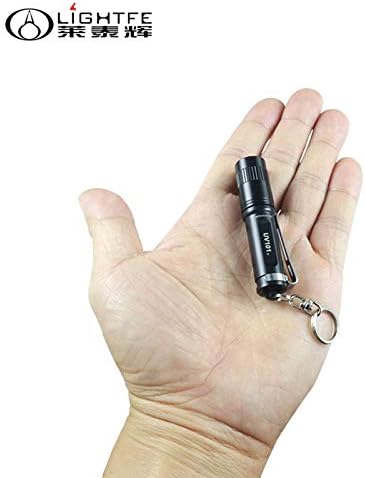 LIGHTFE Black light UV Light Keychain Flashlight with High Power UV 395nm LED Source High Power and Strong Beam for Pet Urine Detector Light, UV Glue Curing,Professional Art Repairing…
