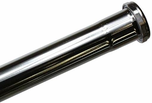 Replacement 22 Gauge 1-1/2 Inch x 12 Inch Chrome Plated Brass Tubular Extension Tube Slip Joint Connection - Includes Nuts and Washers for PrimeX 80496