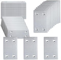 50PCS Flat Metal Brackets, 2.36" 304 Stainless Steel Mending Plates